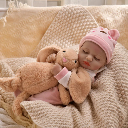 16 Inch 40cm Loulou Full Body Soft Vinyl Girl Reborn Baby Doll Lifelike Bebe Reborn Doll Toys Realistic Baby Doll Toys