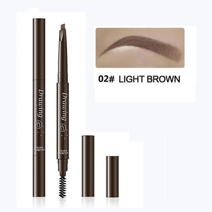 BEAUTY GLAZED Double end Eyebrow Pencil Makeup Tint Natural Long Lasting Paint Stamp Eyeliner Eyebrow Waterproof Cosmetics - AMULET RING STORE