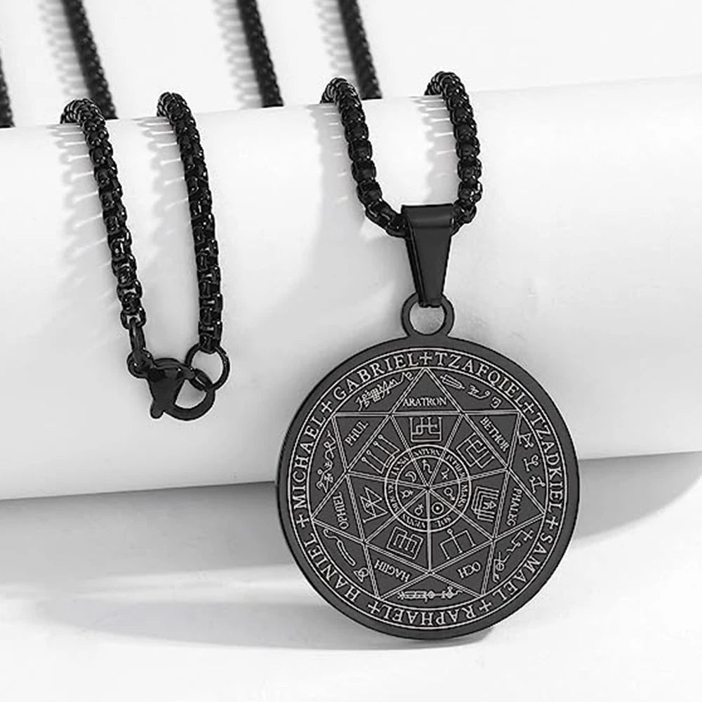 Seal of The 7 Archangels Pendant Necklaces for Men