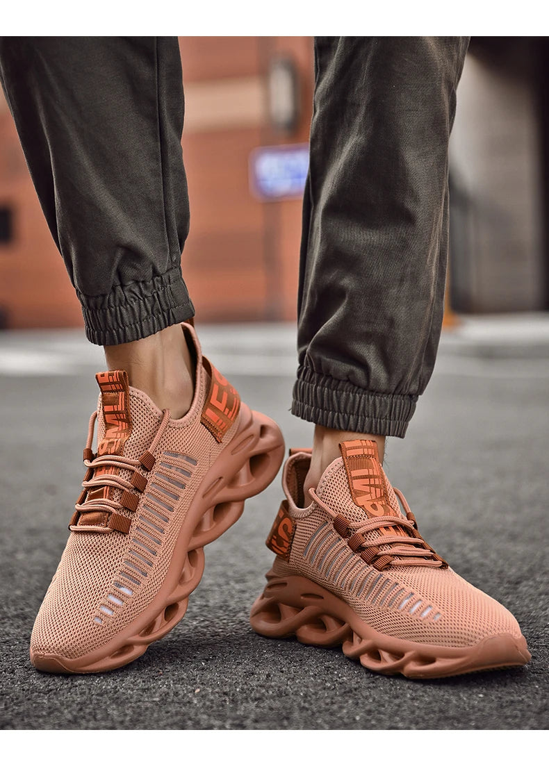 Men Shoes Comfortable Sneakers Breathable Running Shoes For Women Mesh Tennis Sports Shoes Outdoor Air Waling Casual - AMULET RING STORE