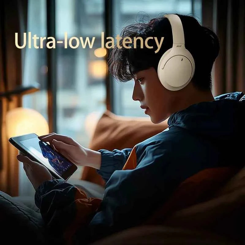 Acer Headphones Wireless Earphones Head Tracking 3D Spatial Audio -42dB ANC Bluetooth 5.4 HIFI Headset ENC HD Mic Low-Latency
