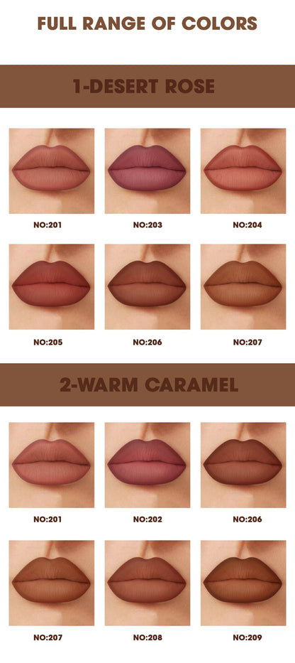 Rozza Waterproof Lip Liner Pencil Set, Weightless Precise Liner with Super Soft Blendable Texture Matte Soft - AMULET RING STORE