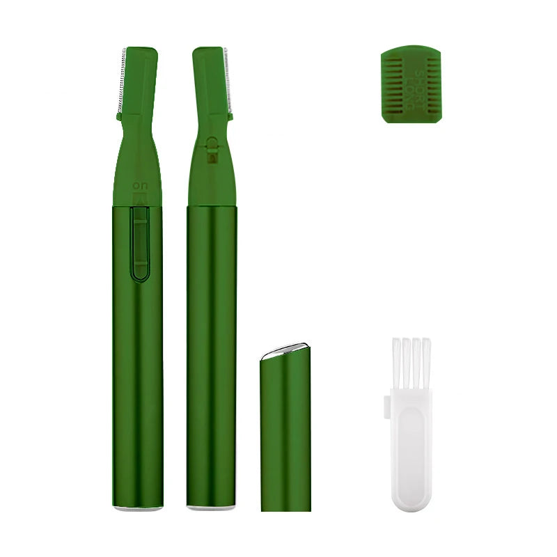 2022 New Multi Functional Mini Handle Beauty Women Painless Automatic Shaving Trim Eyebrows Electric Eyebrow Trimmer Pink Black - AMULET RING STORE