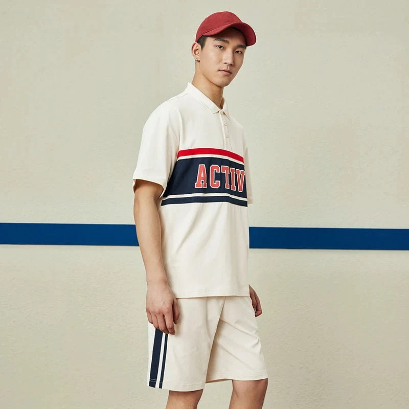 Xtep Knitted Suit For Men And Women 2024 Summer Fashion Sports Suit Soft Quick-Drying  Leisure  Comfortable Suit 8762276A0102