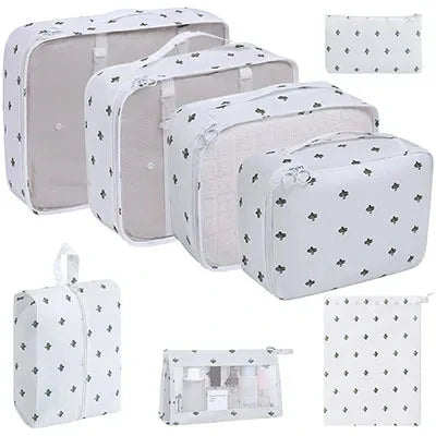 8/9/10/11 Pcs Set Travel Organizer Storage Bags Suitcase Packing Cubes Set Cases Portable Luggage Clothe Shoe Tidy Pouch Folding - AMULET RING STORE