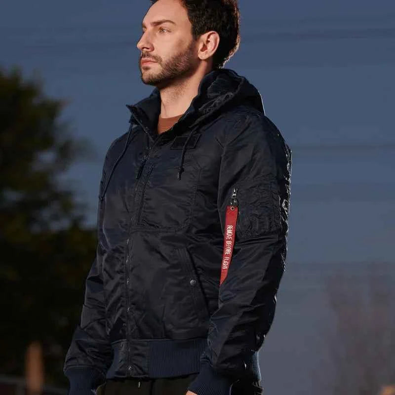 Men's winter jacket is very stylish waterproof and windproof, thickened with padded