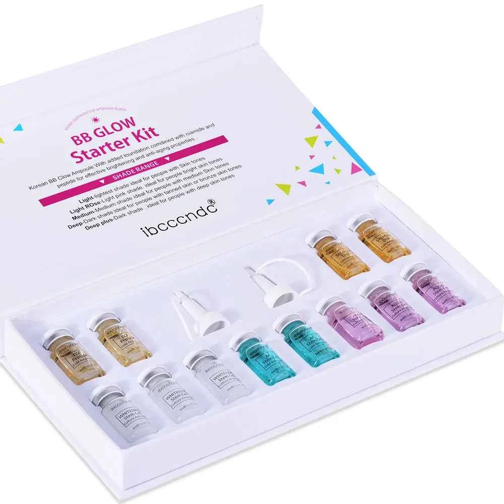 Korea BB Cream Glow Beginner Starter Kit Niacinamide/Peptide Face Skin Care Serum Essence