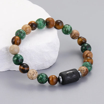 12 Zodiac Signs Natural Stone Bracelets Leo Capricorn Taurus Cancer Bracelets Women Men Couple Friendship Jewelry Gift Bracelets