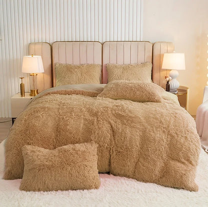 3-Piece Luxurious Plush Duvet Cover Set – Cozy & Soft Bedding, Perfect for Bedroom Comfort, Ideal for Guest Rooms and Dorm Aesth - AMULET RING STORE