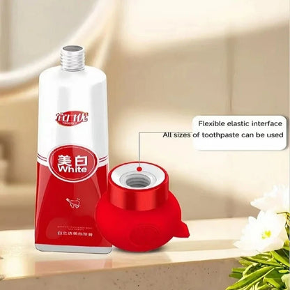 Vacuum Toothpaste Tube Squeezer Efficient and Hassle-Free Silicone Toothpaste Pump Dispenser Toothpaste Cap Bathroom Supplies - AMULET RING STORE