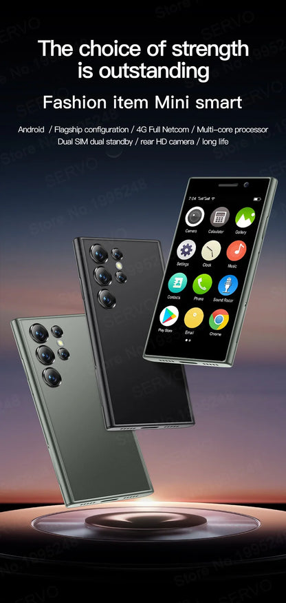 2024 New SERVO S24 Mini 4G Global Smartphone Android System Google Store 2000mAh Facial Unlock Small Smartphones Latest Upgrade - AMULET RING STORE