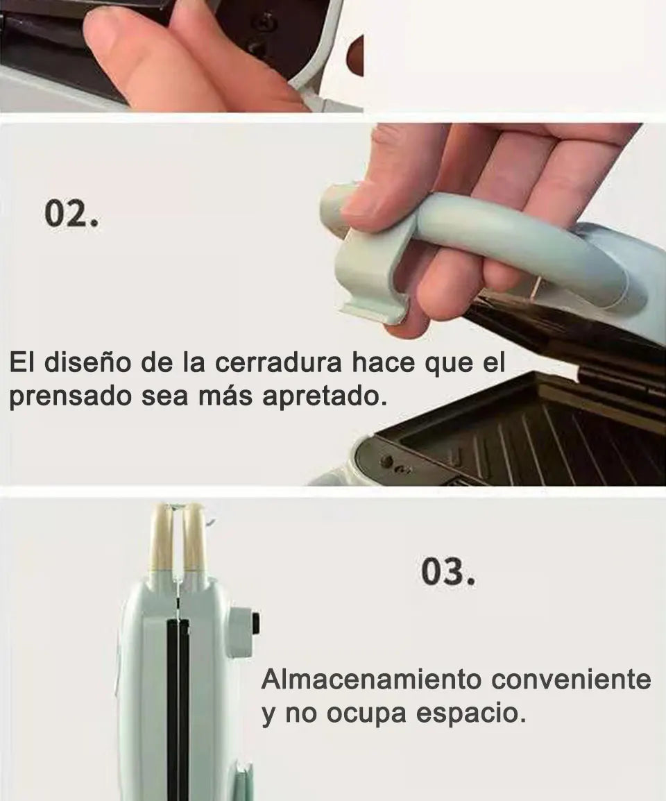 2025 YIDPU Sandwichera 3 en 1 Tostadora eléctrica Waffle Maker Desayuno Pancake Donut Egg Waffle Fish Cake Horno eléctrico - AMULET RING STORE