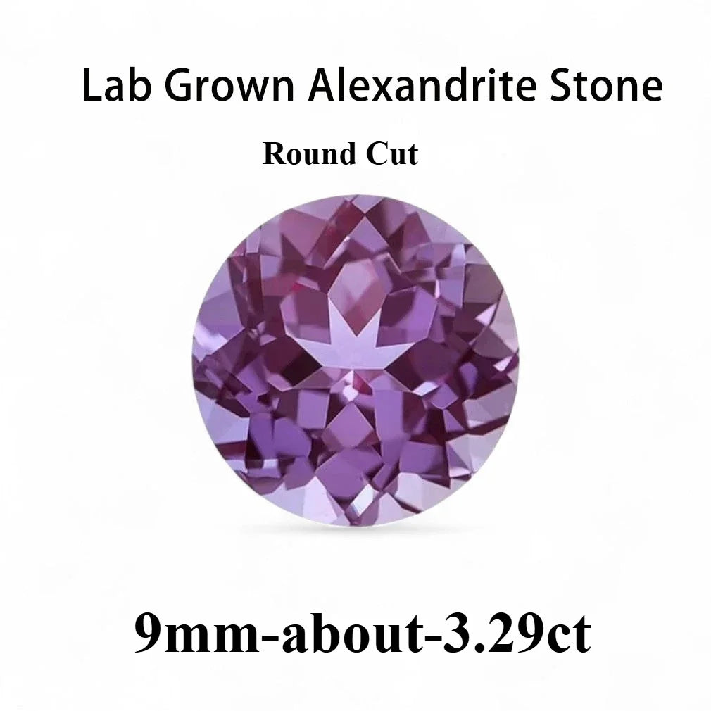 Emerald Cut Lab Grown Alexandrite AGL Certificate Loose Gemstone For Earrings Ring Jewelry Diy Making