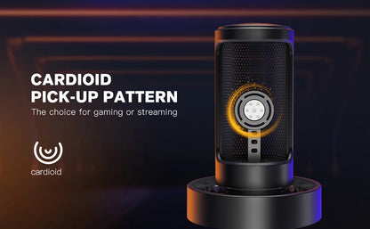 FIFINE USB Microphone for Recording and Streaming on PC and Mac,Headphone Output and Touch-Mute Button,Mic with 3 RGB Modes -A8