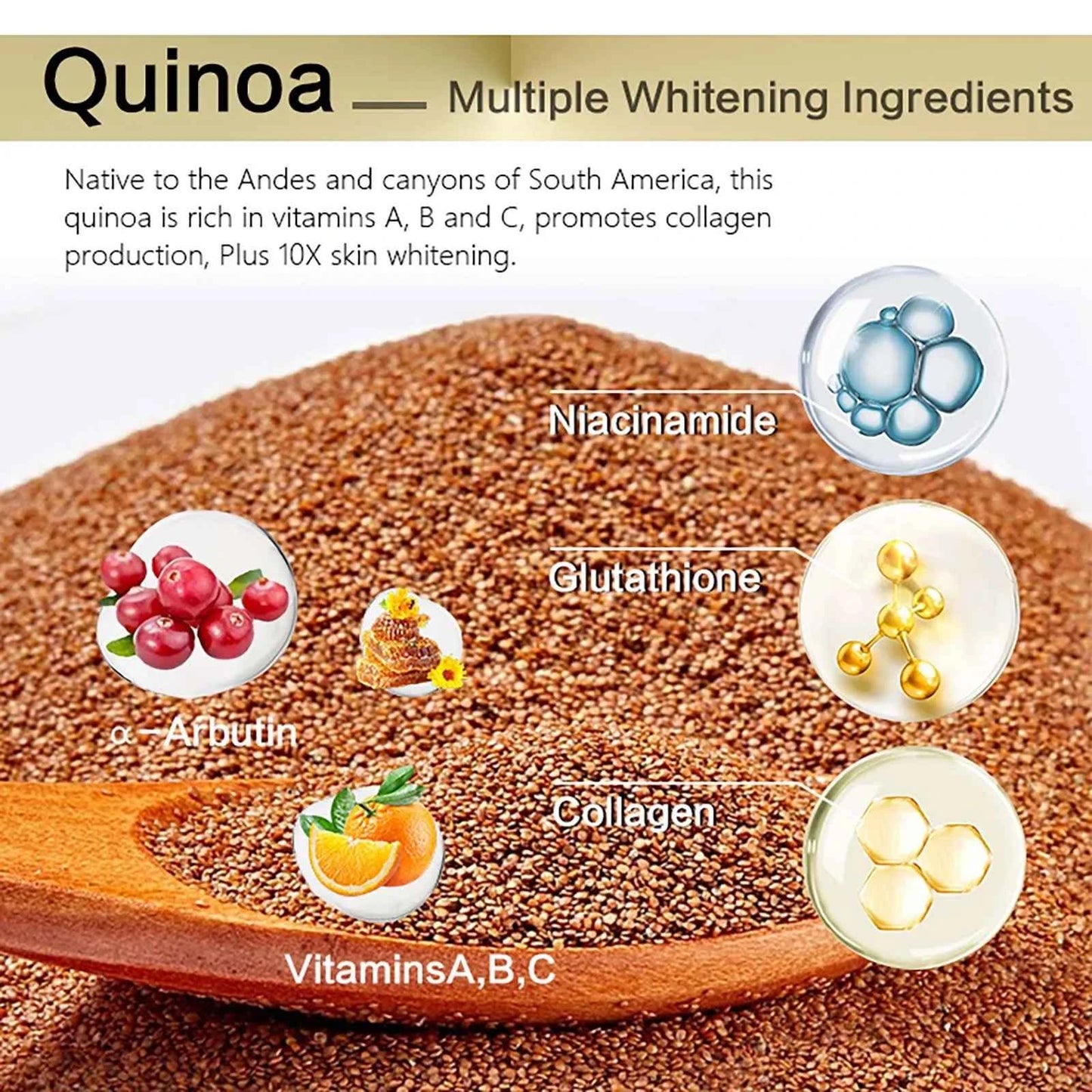 AILKE Whitening Face Cream, Antioxidant, Reduce Dark Spots, Inhibit Melanin, Anti-aging, With Collagen, Niacinamide, Glutathione