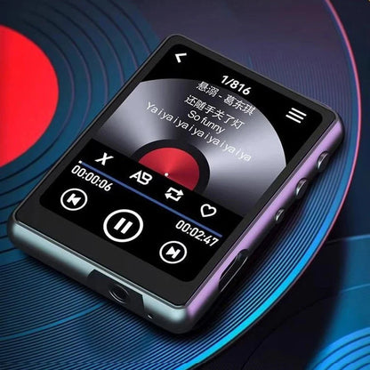 MP3 Music Player Bluetooth 5.3 Music Stereo Speaker Mini Full Touch Screen MP4 Player Walkman Support FM Radio Recording E-Book