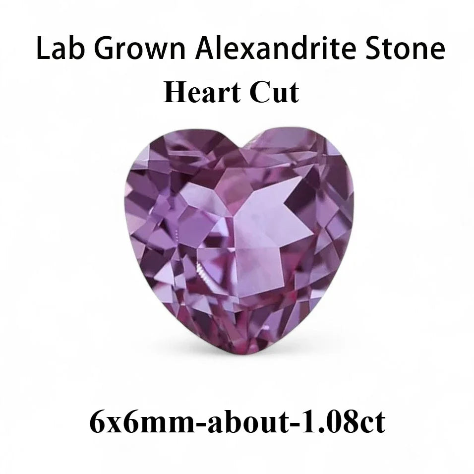 Emerald Cut Lab Grown Alexandrite AGL Certificate Loose Gemstone For Earrings Ring Jewelry Diy Making