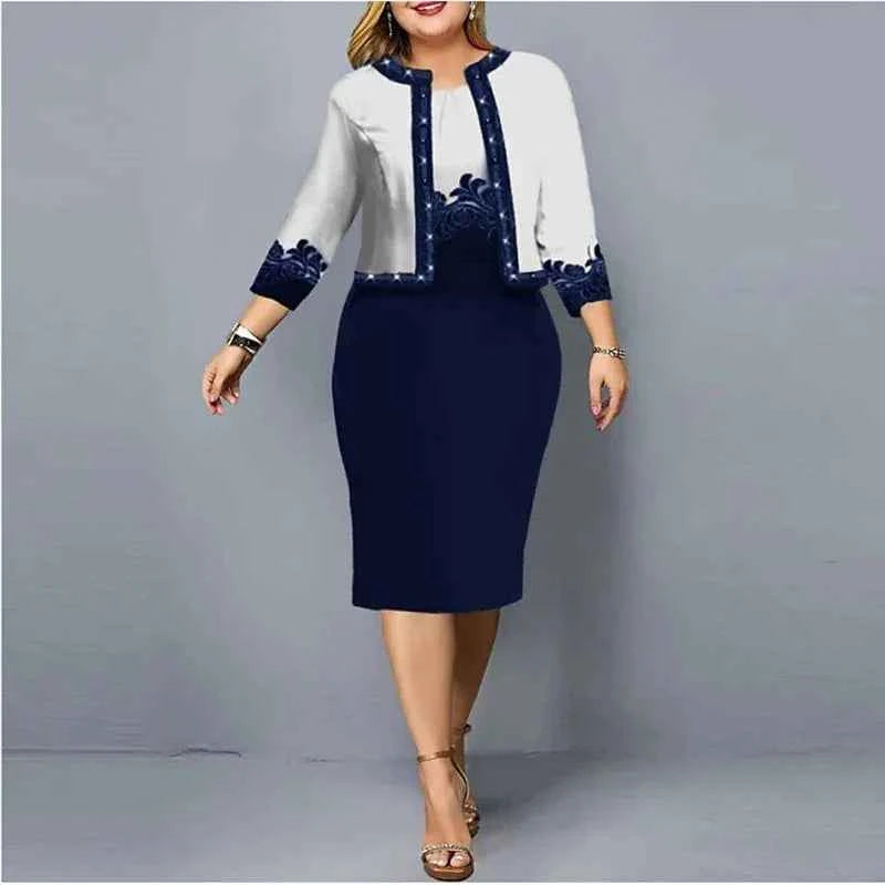 Spring Summer New Solid Women Dress Suits Fashion Floral Printed Cardigan Tops and Tank Dress Casual Elegant Two Piece Sets