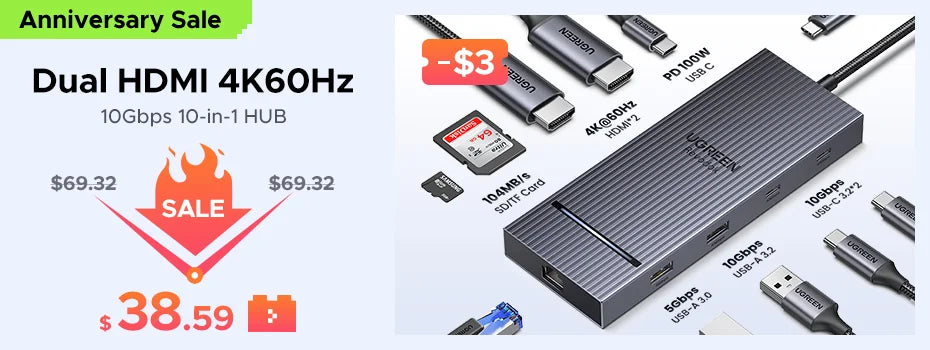 UGREEN RJ45 Connector 10Gbps Network Extender Extension for Cat8 Cat7 Cat6 Ethernet Cable Adapter Gigabit Female to Female