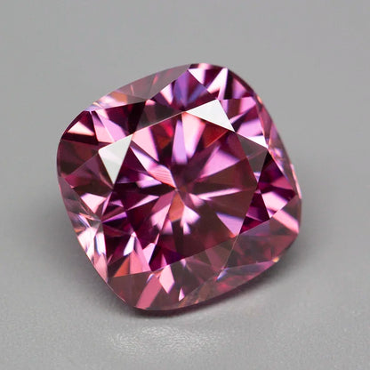 Pink Moissanite Stones with GRA Certificate Round/Pear/Oval/Emerald/Heart/Cushion/Princess/Asscher/Radiant Cut