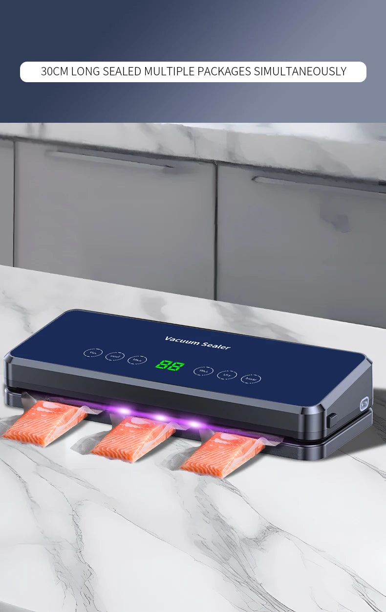 Home fully automatic vacuum sealing machine Food packaging machine Fresh preservation machine Wet and dry plastic sealing machin - AMULET RING STORE