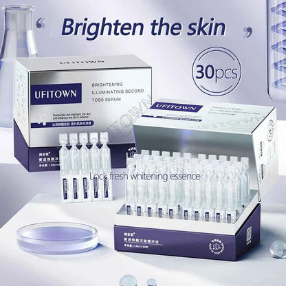 Arbutin Niacinamide Whitening Face Serum Remove Dark Spots Melanin Brighten Shrink Pores  Moisturizing Fade Fine Lines 30Pcs/set