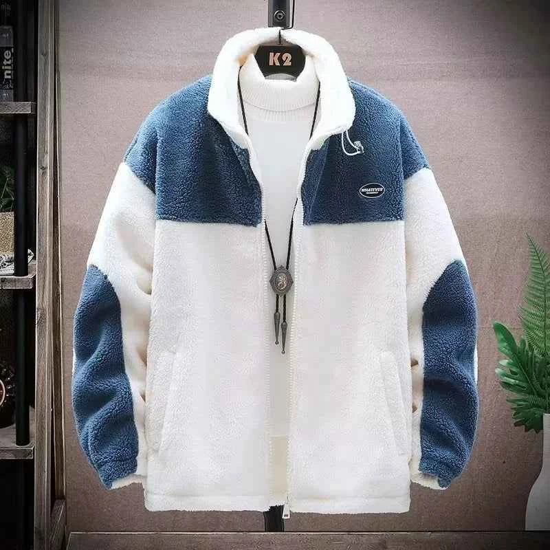 Winter Jackets New Men's Winter Sherpa Lined Jacket Heavy Duty Thermal Warm Fleece Coat Windproof Outdoor Work Jacket Hooded