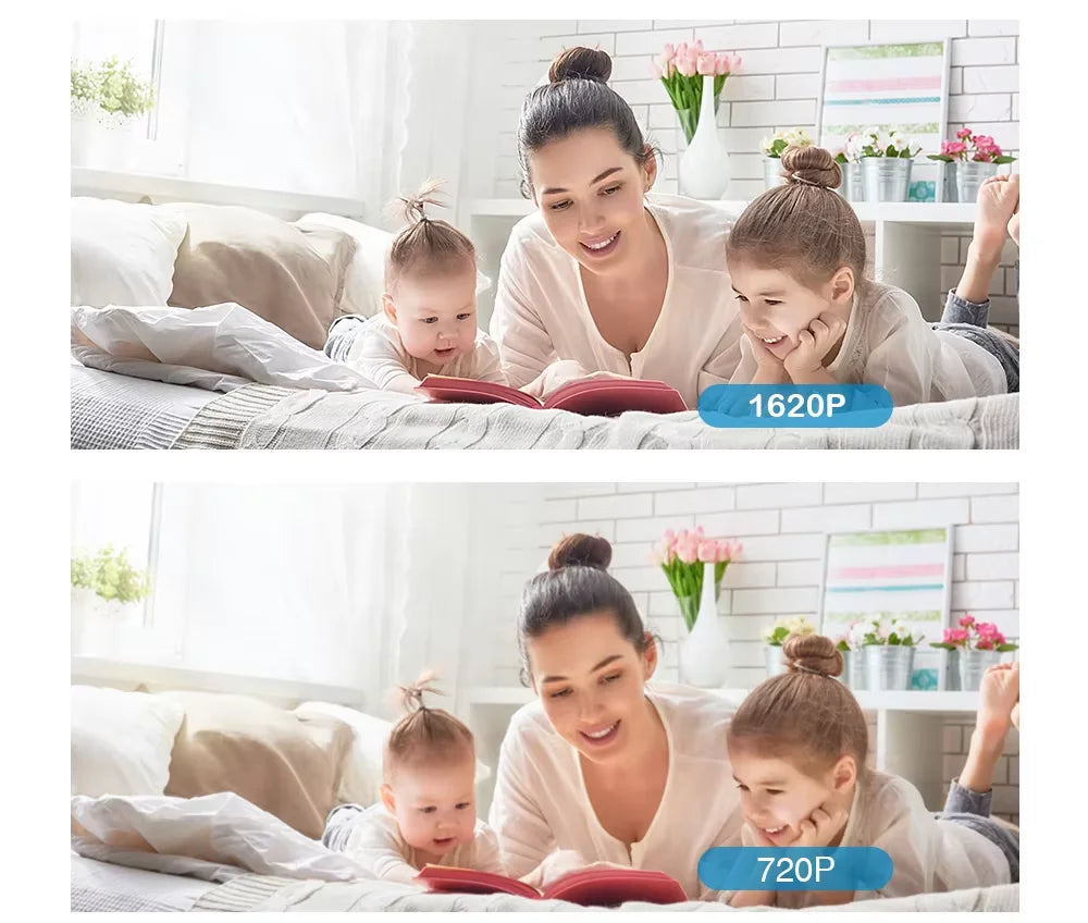 IP Camera Wifi YCC365 Plus Smart Home 1620P HD Surveillance Camera Auto Tracking Night Vision Wireless Indoor Security Camera - AMULET RING STORE