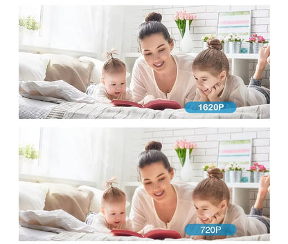 IP Camera Wifi YCC365 Plus Smart Home 1620P HD Surveillance Camera Auto Tracking Night Vision Wireless Indoor Security Camera - AMULET RING STORE