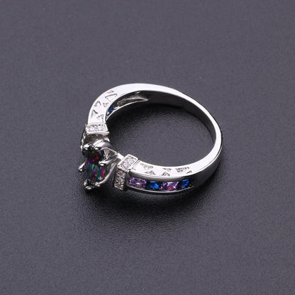 Women Torina Crystal Quartz Ionix Ring Ionix Therapy Quartz Crystal Ring For Weight Loss Lymph Drainage Magnetic Therapy Rings