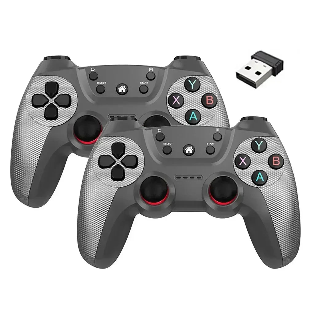 2Pcs Wireless Controller For PC Wireless Game Controller Hand Joystick For Television Computer Androids PC 2.4G Gamepad Remote - AMULET RING STORE
