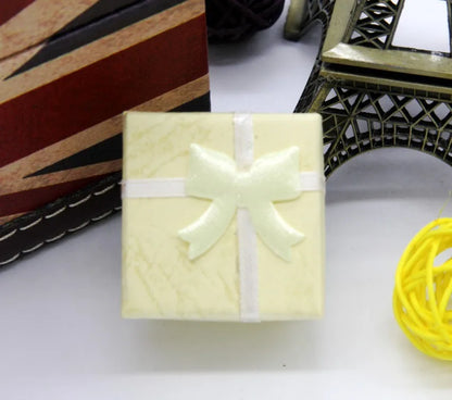 Fashion Ribbon Jewelry Box Multi Colors Ring Earrings Pendant 4x4x3cm Display Packaging Gift - AMULET RING STORE