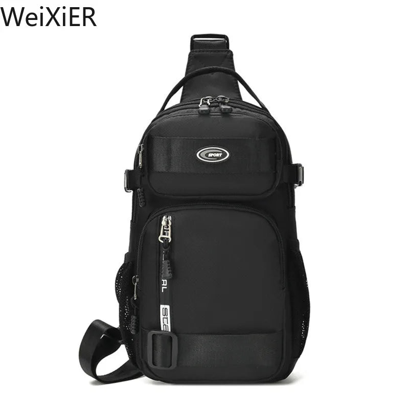 Fashion Multifunction Men's Shoulder Bag Running Outdoor Sling Crossbody Bags Male Travel Trend High Capacity Sport Chest Bag - AMULET RING STORE