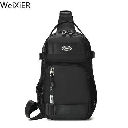 Fashion Multifunction Men's Shoulder Bag Running Outdoor Sling Crossbody Bags Male Travel Trend High Capacity Sport Chest Bag - AMULET RING STORE