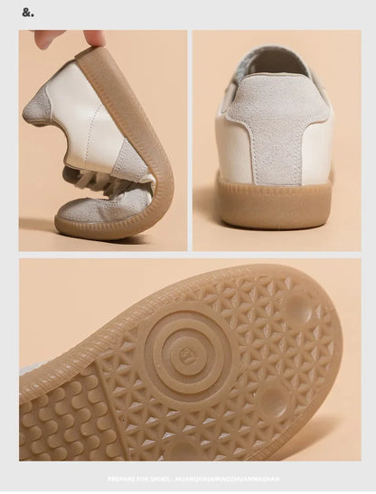 Leisure Sports Shoes For Women Comfortable Soft Bottom Outdoor Walking Shoes Lady Fashion Flats Shoes New Low-top Shoes - AMULET RING STORE