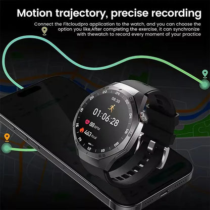 2025New GUHUAVMI GT5 Pro Smart Watch Men HD AMOLED Screen GPS Motion trajectory HeartRate Bluetooth Call 1.52" SmartWatch IP68