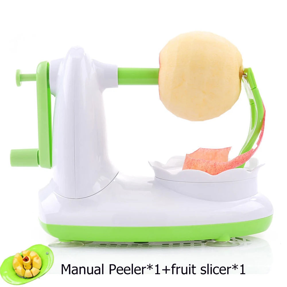 Hand-cranked Multifunction Fruit Peeler With Fruit Slicer Corer Cutter and Blades Apple Pear Kitchen Home Manual Peeler Machine - AMULET RING STORE