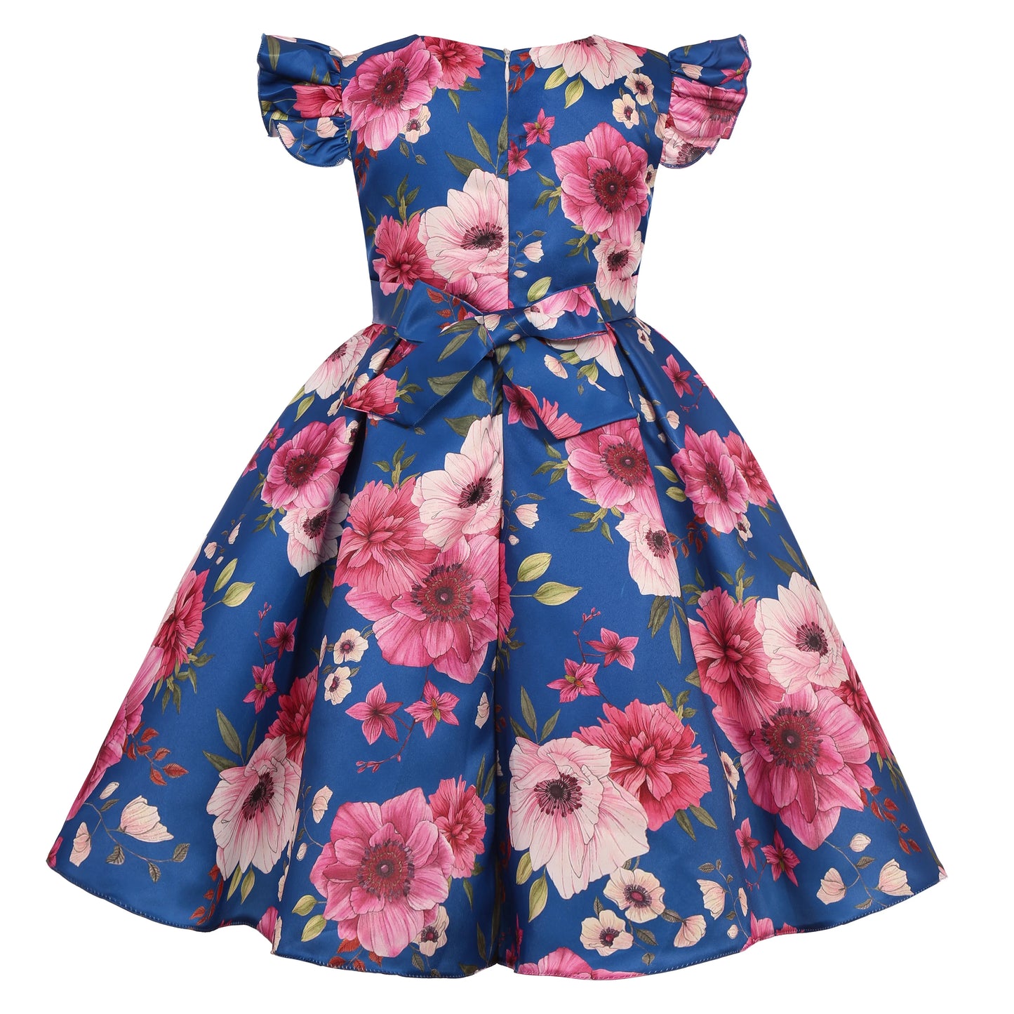 Girl's party dress  Elegant petal-sleeved princess dress  Birthday party dress  Wedding party dress