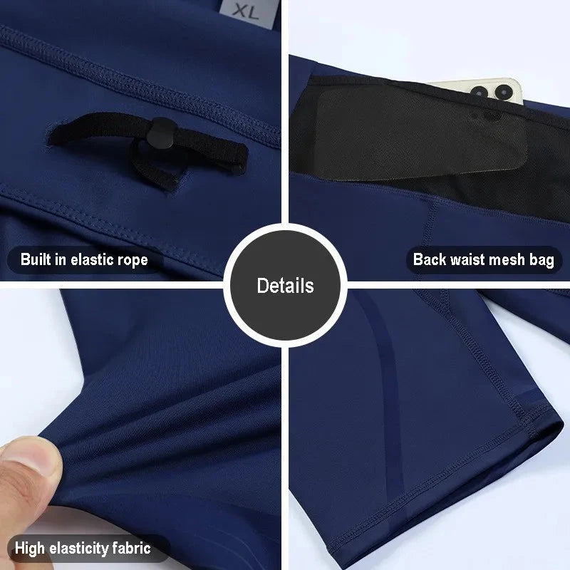 Men Women Pocket Running Tights Shorts Board GYM Exercise Fitness Leggings Basketball Hiking Trainning Sport Soccer Clothing C89