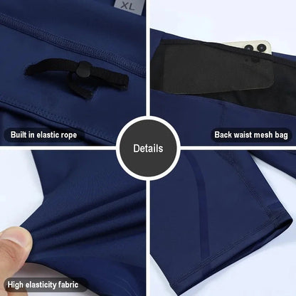 Men Women Pocket Running Tights Shorts Board GYM Exercise Fitness Leggings Basketball Hiking Trainning Sport Soccer Clothing C89