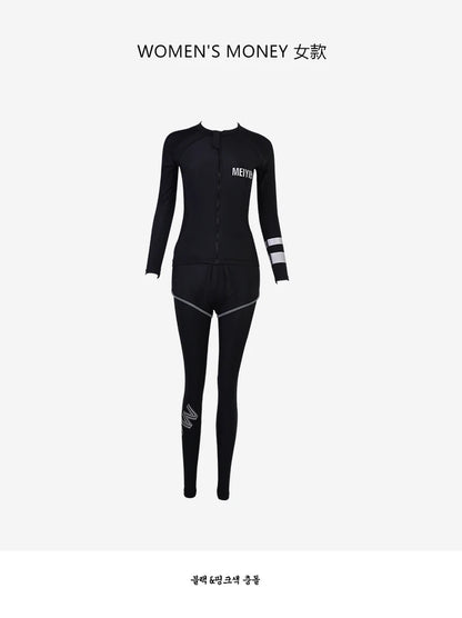 2024 Modest Fashion Swimming Suit For Women Full Cover Burkini Muslim Swimwear Womens Islamic Long Sleeve Swimsuit Skirted M-XXL