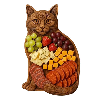 Charcuterie Platter Charcuterie Board Animal Themed Charcuterie Tray Wood Serving Tray for Seafood Lovers & Entertainers - AMULET RING STORE