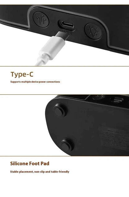 New style seven-color aromatherapy machine, bedroom essential oil aromatherapy lamp, wood grain flame humidifier, desktop cracke