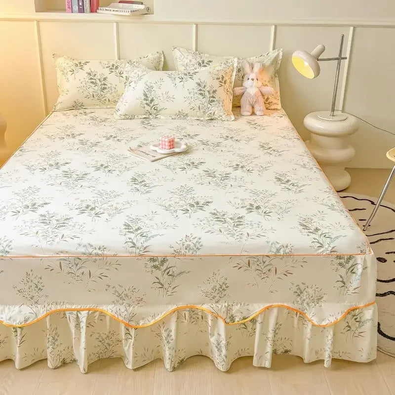 Sheet Set Household with Pillowcase Fashion Modern Water-proof Universal Skin-friendly Single Double Home Textile Bedding Luxury