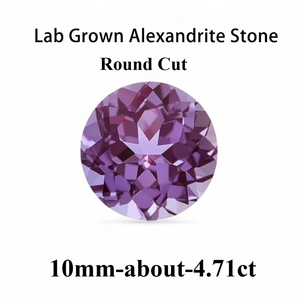 Emerald Cut Lab Grown Alexandrite AGL Certificate Loose Gemstone For Earrings Ring Jewelry Diy Making