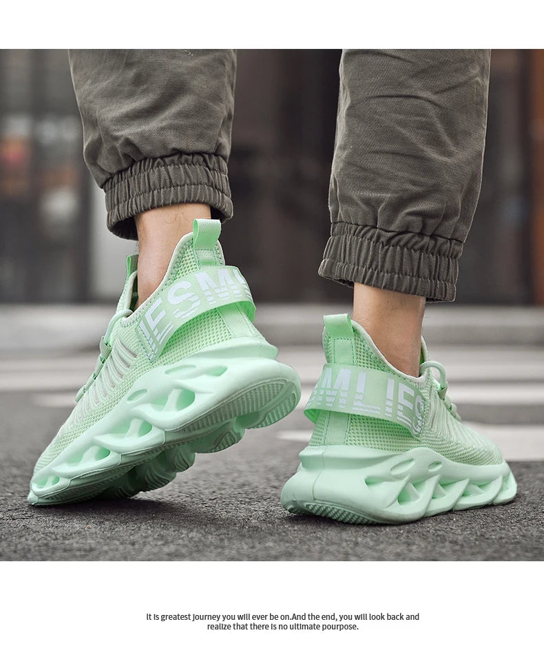 Men Shoes Comfortable Sneakers Breathable Running Shoes For Women Mesh Tennis Sports Shoes Outdoor Air Waling Casual - AMULET RING STORE