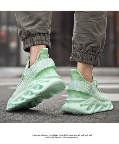 Men Shoes Comfortable Sneakers Breathable Running Shoes For Women Mesh Tennis Sports Shoes Outdoor Air Waling Casual - AMULET RING STORE
