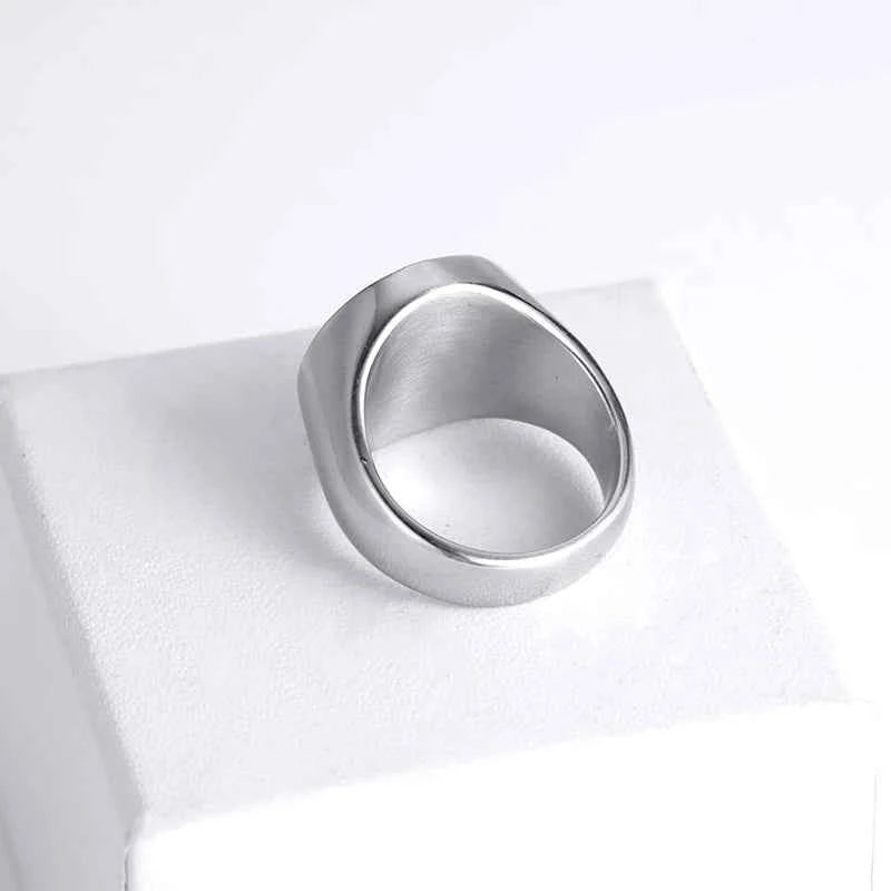 R674 Seal of Solomon Star of David King Solomon Seal Protection Talisman Amulet Jewelry Laser Engraved Stainless Steel Ring