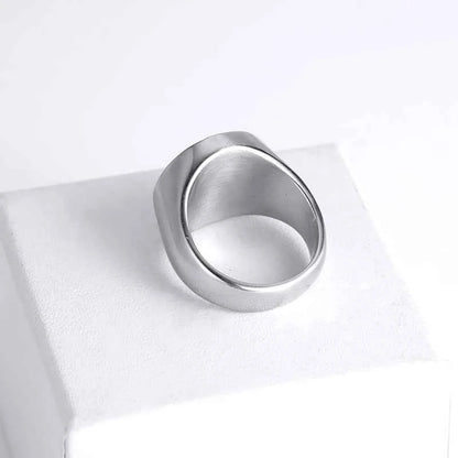 R674 Seal of Solomon Star of David King Solomon Seal Protection Talisman Amulet Jewelry Laser Engraved Stainless Steel Ring