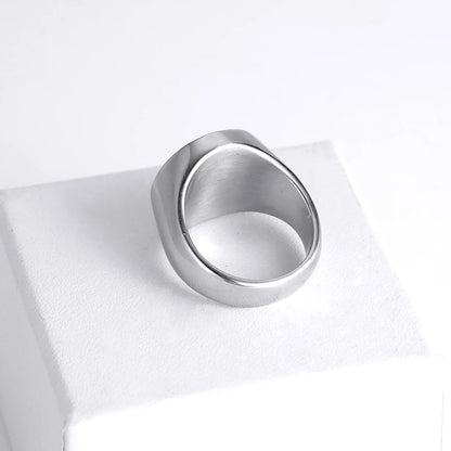 R054 Protect God Pendant Kabbalah Amulet Names of 12 angels & Star of David Talisman Jewelry Laser Engraved Stainless Steel Ring